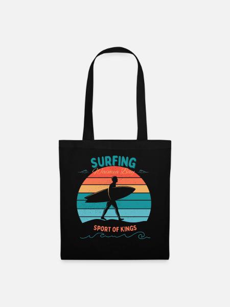 Surfing- Sport of Kings - Stoffbeutel - Schwarz