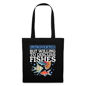 Aquaristics Aquarium Aquarist Ornamental Fish Gift - Tote Bag - black - Front