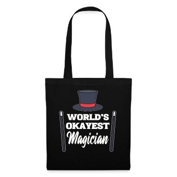 World's Okayest Magician Magier - Stoffbeutel - Schwarz - Vorne