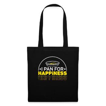 Je cherche le bonheur - orpaillage, prospection d’or - Sac en tissu - noir - Devant