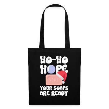 Soap making Christmas soap boiler saying - Tote Bag - black - Front