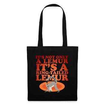 Lemur Ring-tailed lemur ringtail lemurs gift - Tote Bag - black - Front