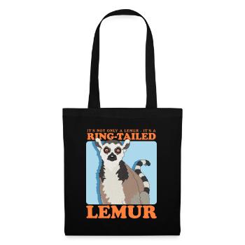 Lemur Ringed Tail Ringed Lemur Gift - Tote Bag - black - Front
