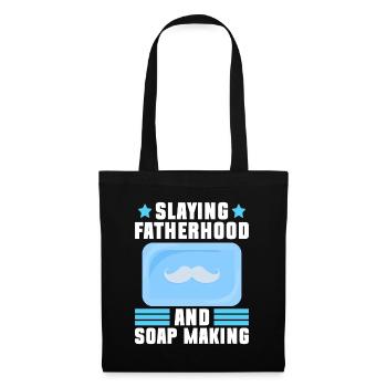 Soap making father soap boiler saying dad - Tote Bag - black - Front