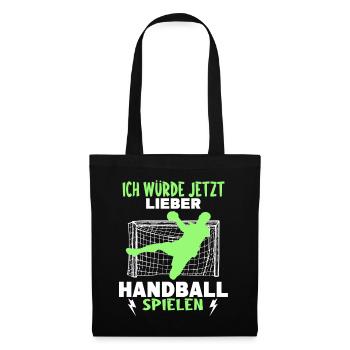 Handballer Zubehör - Stoffbeutel - Schwarz - Vorne
