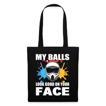 My Balls Look Good On Your Face Wettkampf - Stoffbeutel - Schwarz - Vorne