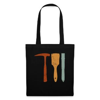 Rockhound's Toolkit Retro Colors - Rockhounding - Tote Bag - black - Front