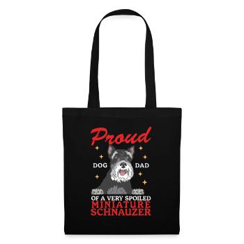 Miniature Schnauzer Dad Schnauzer Dogs Gift - Tote Bag - black - Front