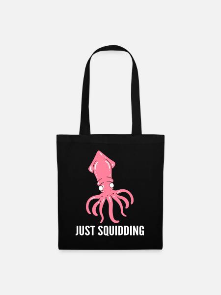 Just Squidding Marine -Zoologe - Stoffbeutel - Schwarz