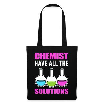 Chemists Have All The Solutions Labortechniker - Stoffbeutel - Schwarz - Vorne