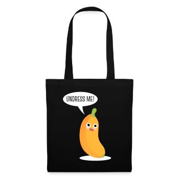 Undress Me Banane - Stoffbeutel - Schwarz - Vorne