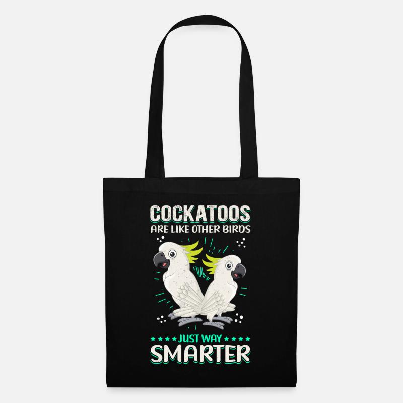 Kakadu Papageien Kakadus Vogelbesitzer Geschenk - Stoffbeutel - Schwarz