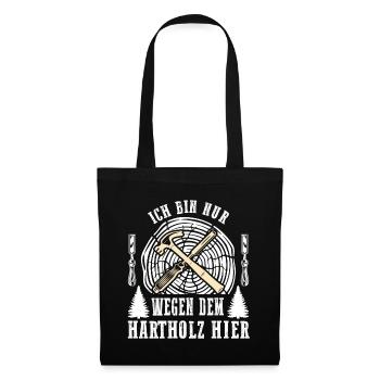 Holzschnitzer Holzschnitzerei - Stoffbeutel - Schwarz - Vorne