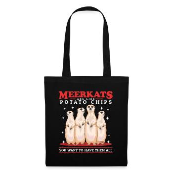 Meerkat Cool Funny Meerkat Gift - Tote Bag - black - Front