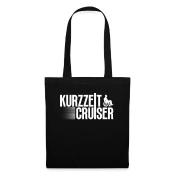 Kurzzeit-Cruiser - Rollstuhlfahrer Rollstuhl - Stoffbeutel - Schwarz - Vorne