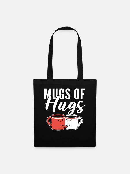 Mugs Of Hugs Kaffeeliebhaber - Stoffbeutel - Schwarz