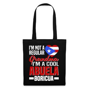 Puerto Rico Flagge | Puerto Ricaner Geschenkideen - Stoffbeutel - Schwarz - Vorne