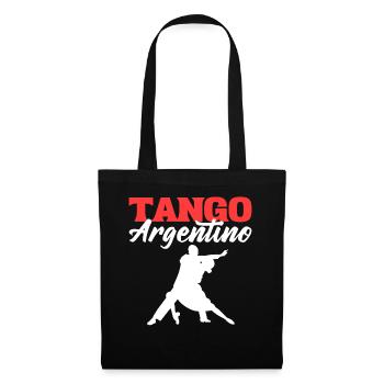 Tango Argentino Tango Tänzer - Stoffbeutel - Schwarz - Vorne