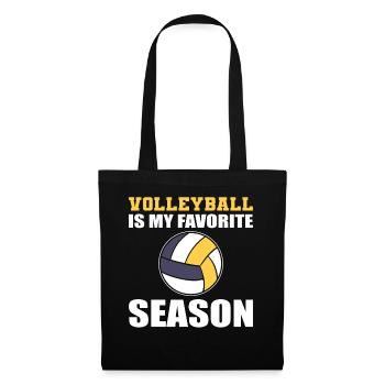 Volleyball Is My Favorite Season Athlet - Stoffbeutel - Schwarz - Vorne