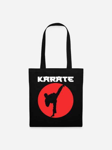 Karate Karateka - Stoffbeutel - Schwarz