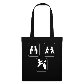 Taekwondo Evolution Taekwondo Ausbilder - Stoffbeutel - Schwarz - Vorne