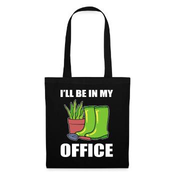 I'll Be In My Office Greenskeeper - Stoffbeutel - Schwarz - Vorne