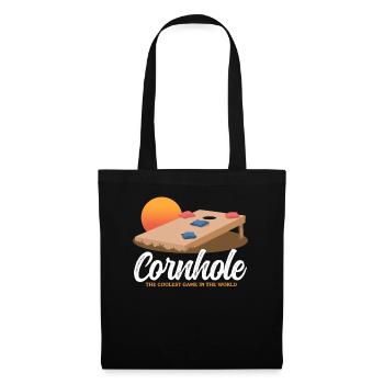 Cornhole Player Sac à grains trou aveugle Cadeau - Sac en tissu - noir - Devant