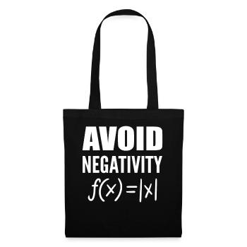Avoid Negativity Mathematikprofessor - Stoffbeutel - Schwarz - Vorne