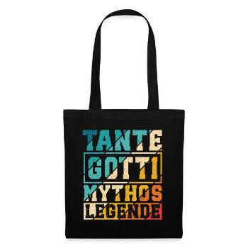 Tante & Gotti - Stoffbeutel - Schwarz - Vorne