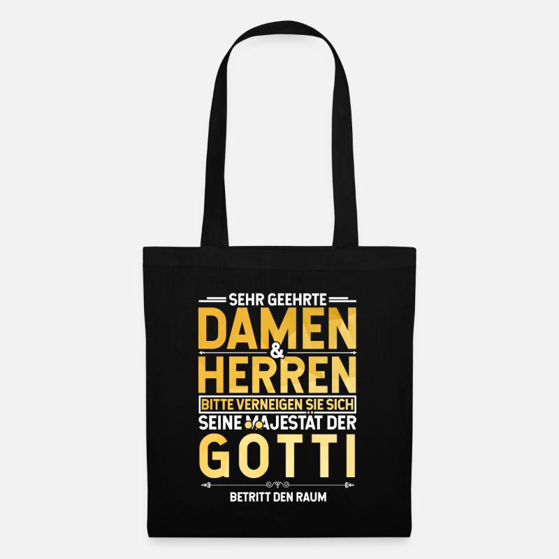 Götti Geschenkidee - Stoffbeutel - Schwarz