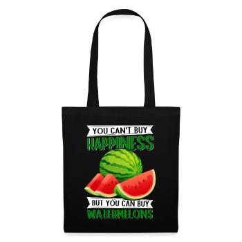 Pâte de pastèque Angurie Arbuse cadeau - Sac en tissu - noir - Devant