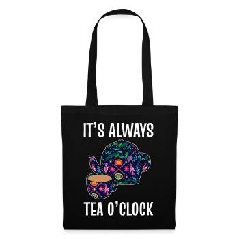 It's Always Tea Oclock Tee Barista - Stoffbeutel - Schwarz - Vorne
