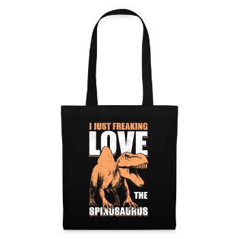 Spinosaurus Dinos dinosaure Dino cadeau - Sac en tissu - noir - Devant