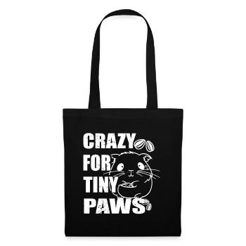Crazy for tiny paws for Hamster Lovers Pet Owners - Tote Bag - black - Front