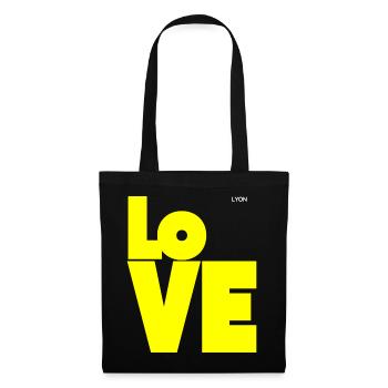 Love Yellow - Tote Bag - black - Front