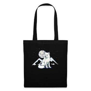Lustige Geschenke für Fuchsliebhaber - Stoffbeutel - Schwarz - Vorne