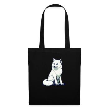 Cadeaux amusants pour les amoureux du renard - Sac en tissu - noir - Devant