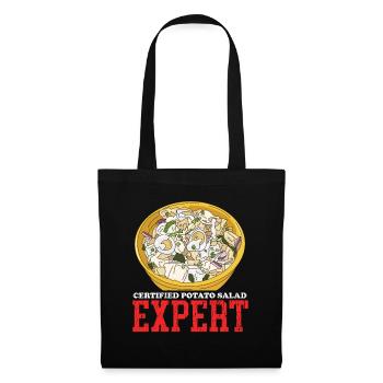 Kartoffelsalat Experte Härdöpfelsalat Geschenk - Stoffbeutel - Schwarz - Vorne