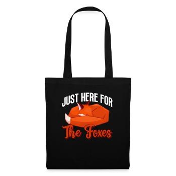Cadeaux amusants pour les amoureux du renard - Sac en tissu - noir - Devant