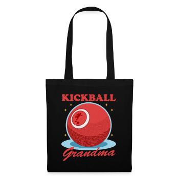Kickball Granny Kickball joueur Kickballer cadeau - Sac en tissu - noir - Devant