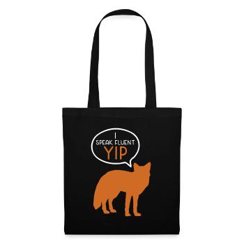 Cadeaux amusants pour les amoureux du renard - Sac en tissu - noir - Devant