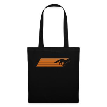 Fuchs Geschenke Fuchsliebhaber - Stoffbeutel - Schwarz - Vorne