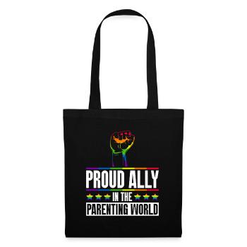 Gay Pride Fiers Parents Fils Gay - Sac en tissu - noir - Devant