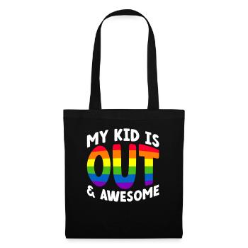 Gay Pride Fiers Parents Fils Gay - Sac en tissu - noir - Devant