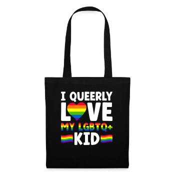 Gay Pride Fiers Parents Fils Gay - Sac en tissu - noir - Devant
