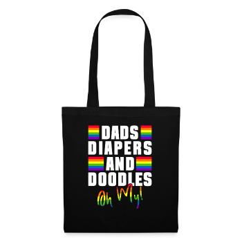Gay Dad Ally Dad Father's Day - Tote Bag - black - Front