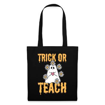 Trick Or Teach Lehrer - Stoffbeutel - Schwarz - Vorne