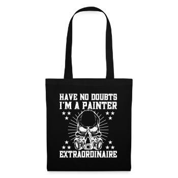 Peintre en bâtiment hilarant conçoit des cadeaux uniques - Sac en tissu - noir - Devant