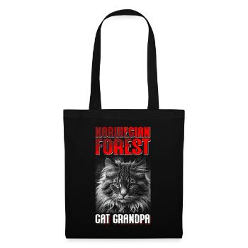 Norwegian Forest Cat Grandpa Norwegian Cat Gift - Tote Bag - black - Front