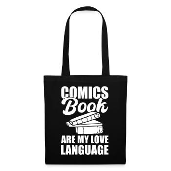 Comic -Buchliebhaber Comic -Künstler - Stoffbeutel - Schwarz - Vorne